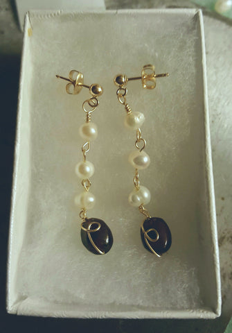 Custom earrings designed for my grandmotherl