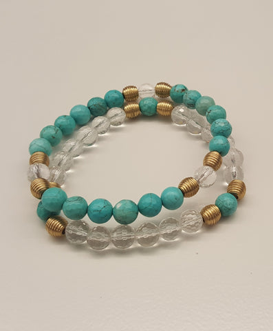 Colorful gemstone bracelets by Mood theme