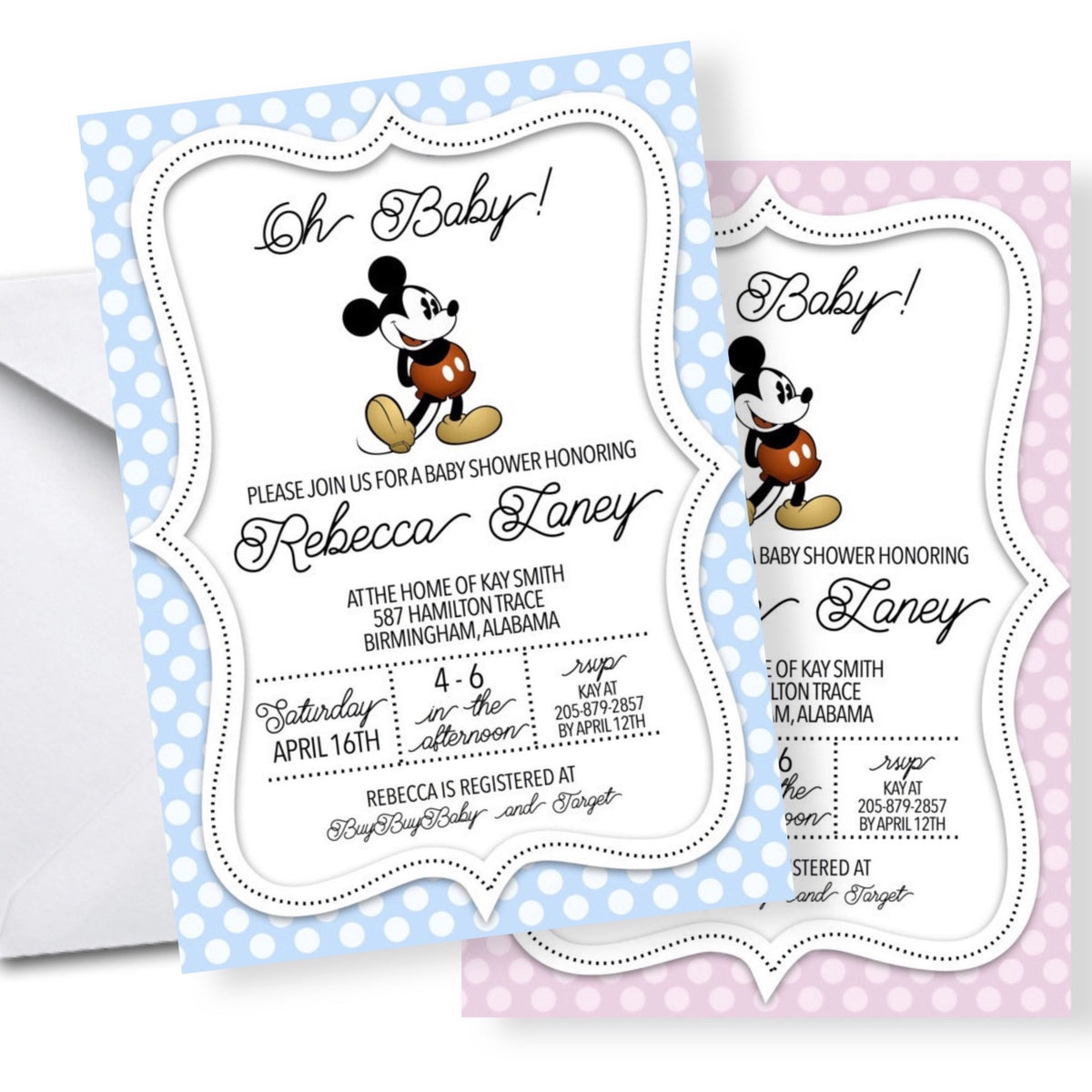 Stitch Baby Shower Invitation, Stitch Invitation, Stitch Baby