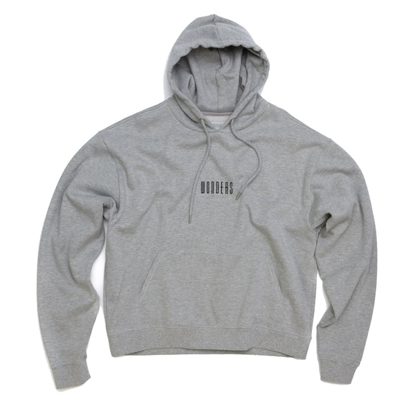 hoodie with text on sleeves