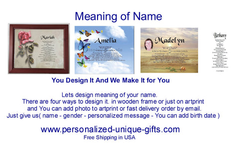 Name meaning gift,Personalized-Unique-Gifts Blog,  You Design It And We Make It For You, We offer Free shipping in the USA plus No Sale Tax, We paid it. 