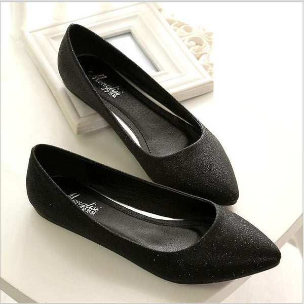 flat black shoes ladies