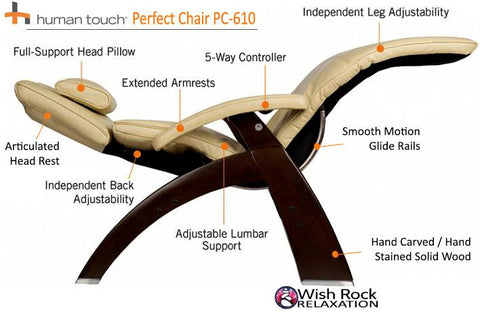 Human Touch Perfect Chair PC-610 Omni-Motion Classic Zero Gravity Chair