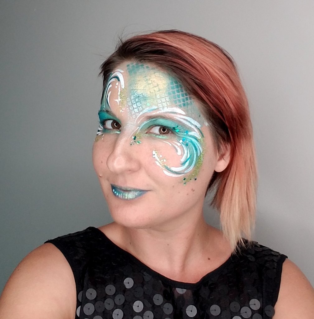 mermaid face painting