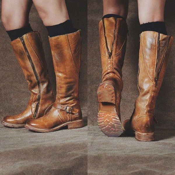 womens cowboy boots with zipper