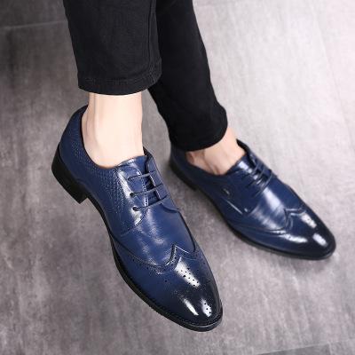 men blue shoes outfit