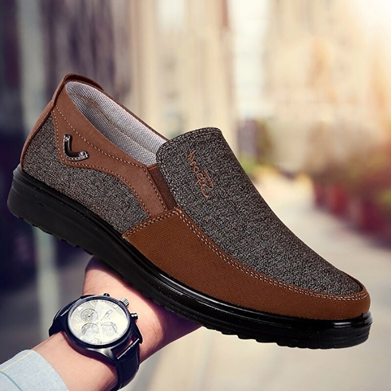 mens casual canvas slip on shoes