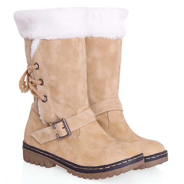 women's lace up snow boots