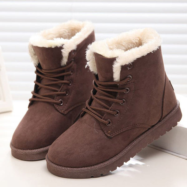 womens fur ankle boots