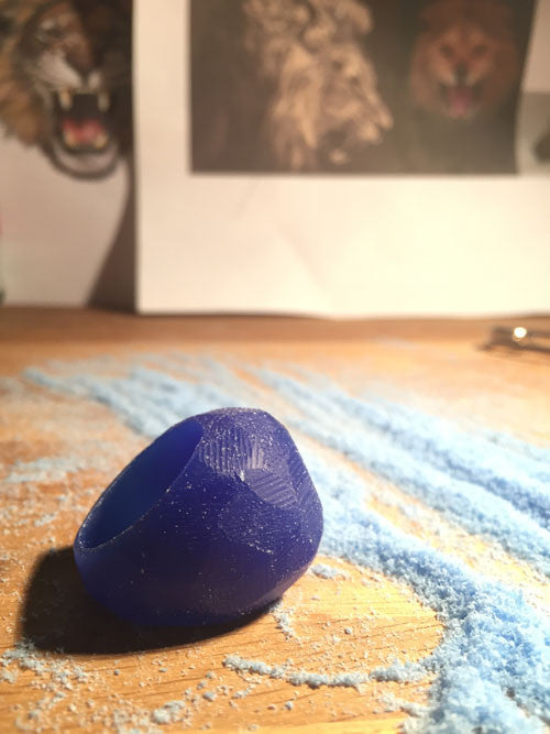 Starting Wax Carving Lion Ring