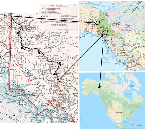 Yukon River Paddling Map