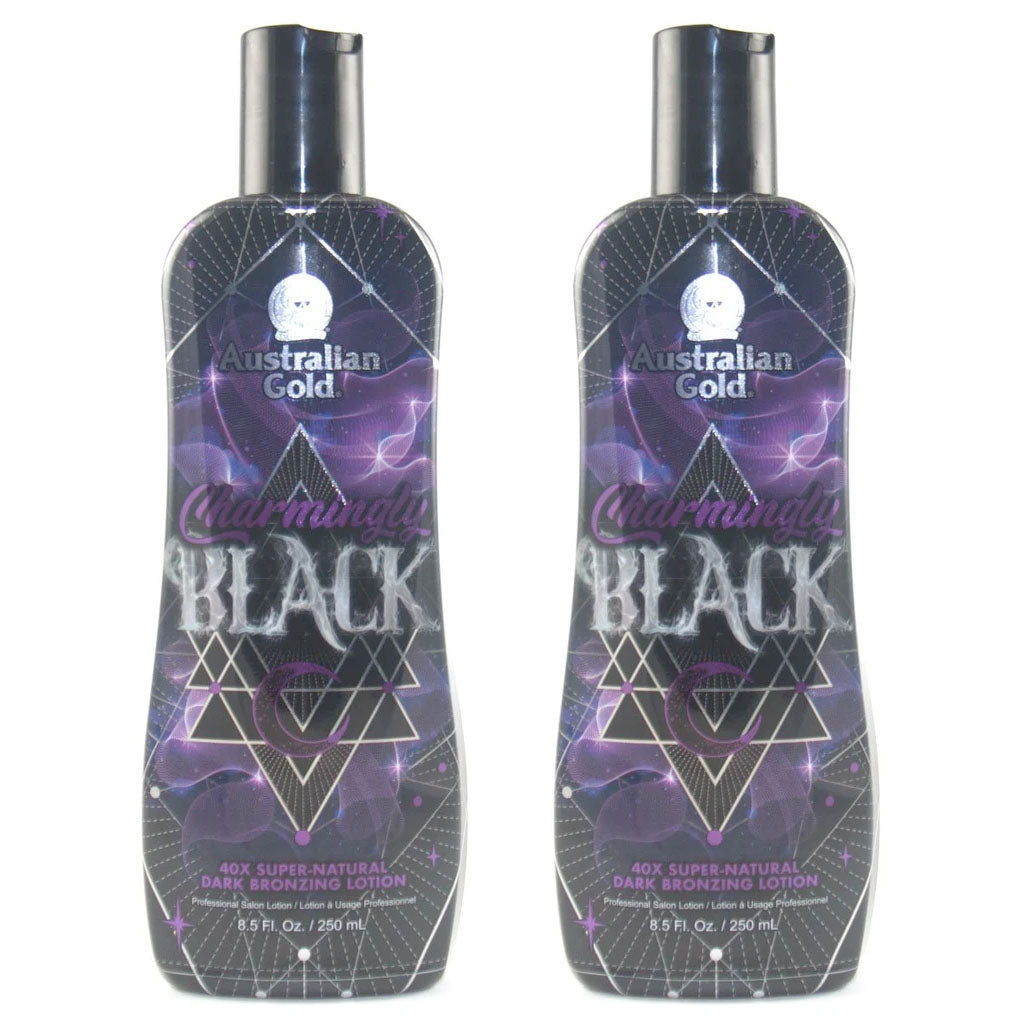 2 Bottle Australian Charmingly Black Tanning Lotion – LuxuryBeautySource.com
