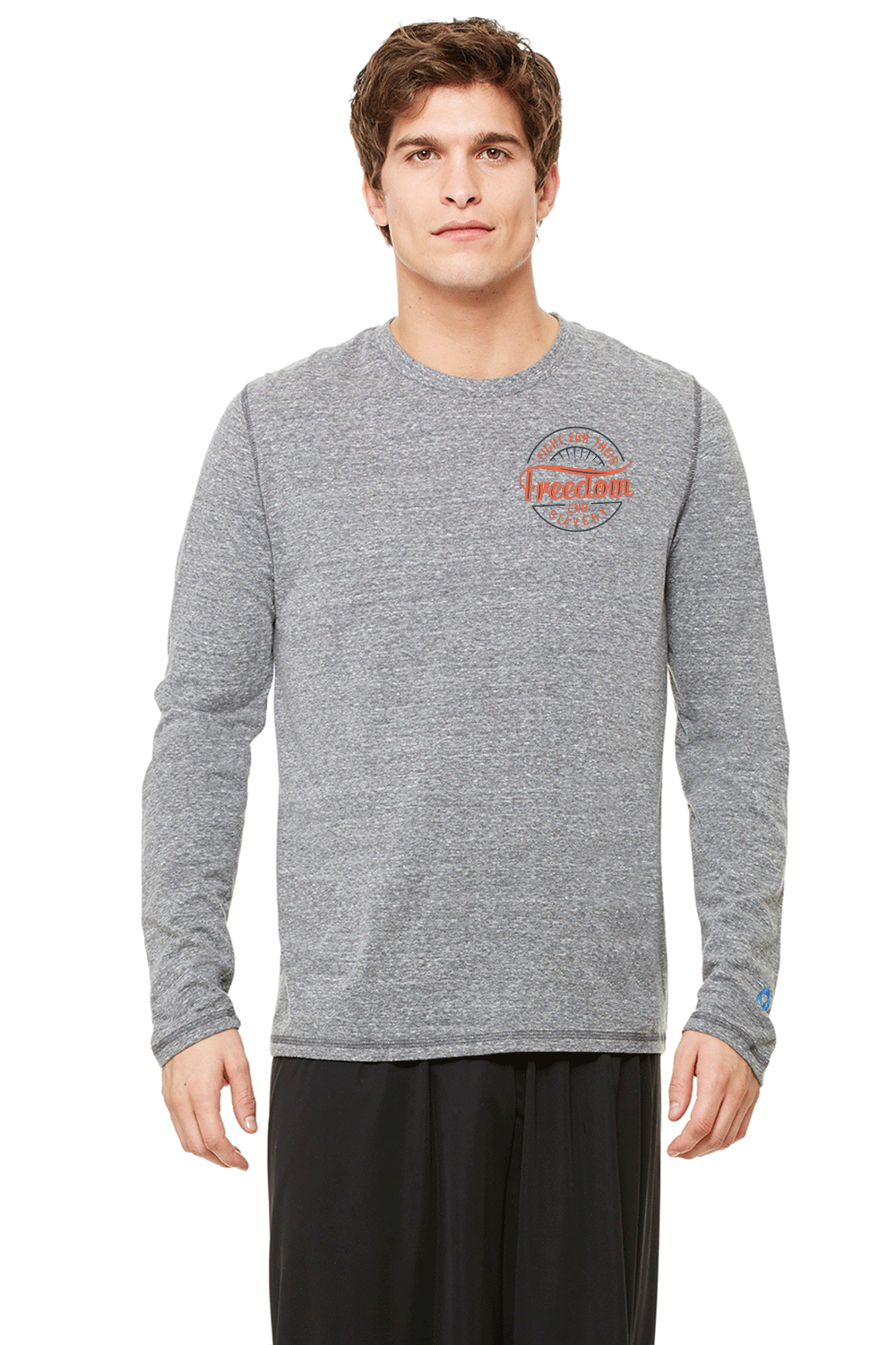 Freedom Fight Men's Performance Triblend Long Sleeve Tee