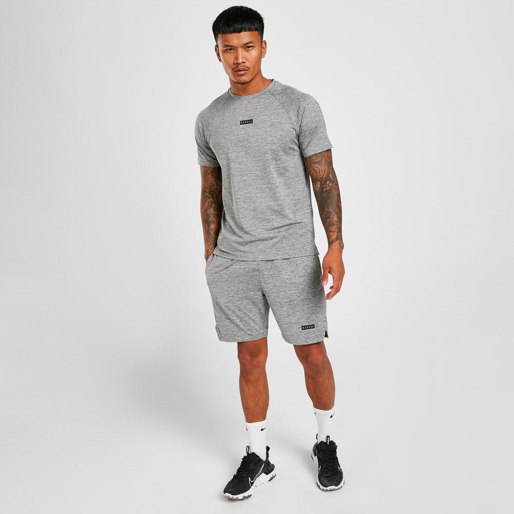 Mens Shadow Tee | Grey Marl