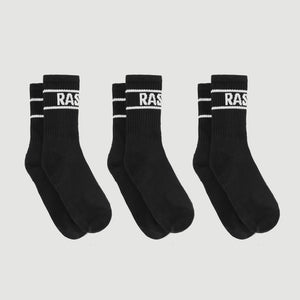 spawellnessmagazine Original 3PK Socks | Black