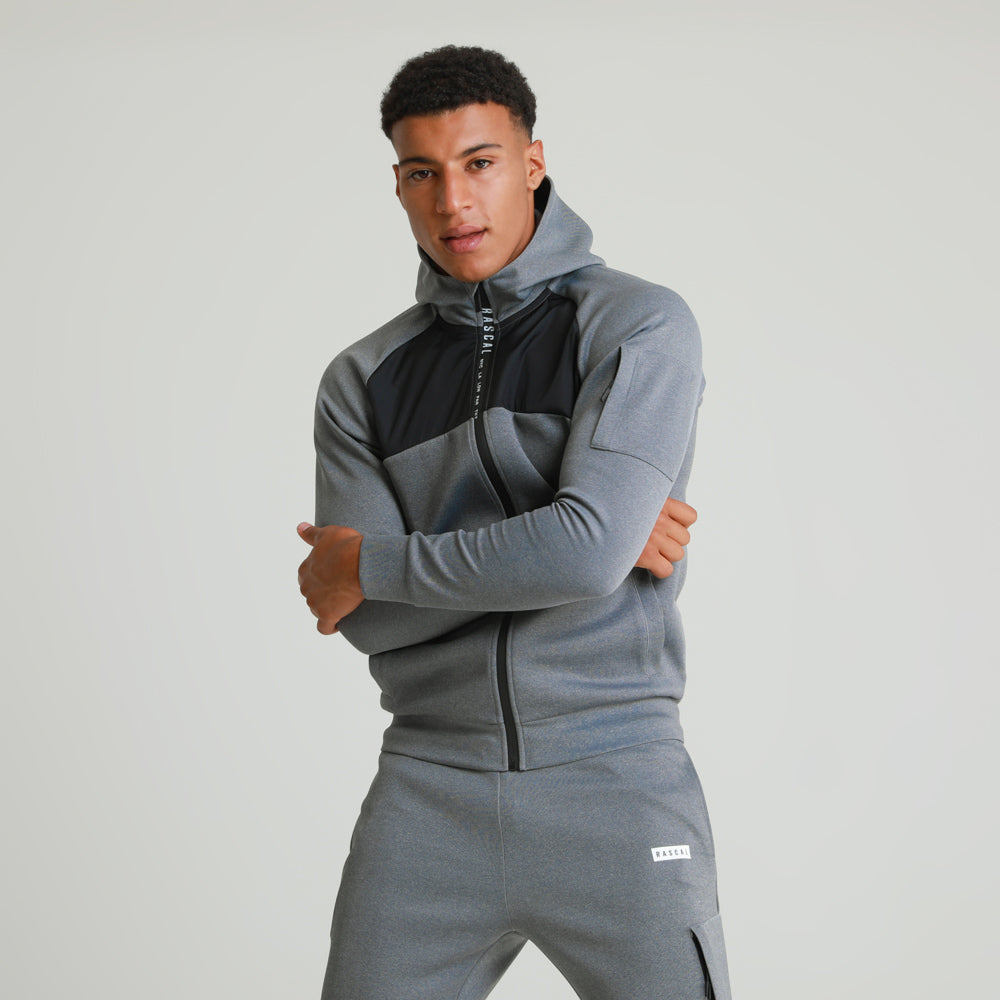 Mens Nutility Track Top | Dark Grey Marl