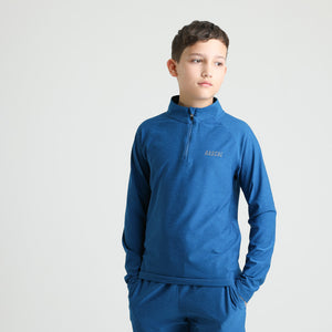 Boys Shadow LS HZ Funnel Top | Blue Marl