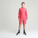 Boys Shadow LS HZ Funnel Top | Red Marl