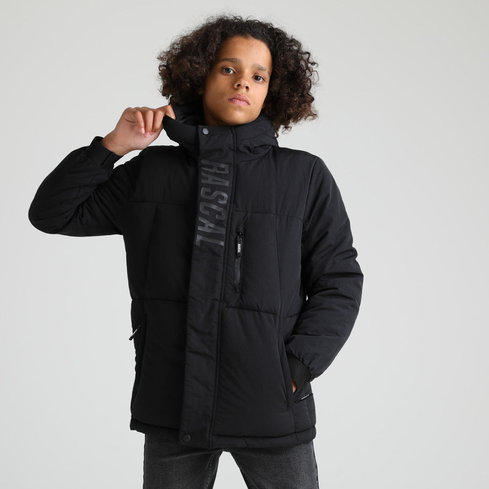 Boys Matrix Padded Jacket | Black