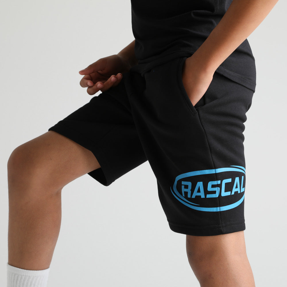 Boys Oval Logo Short | Black