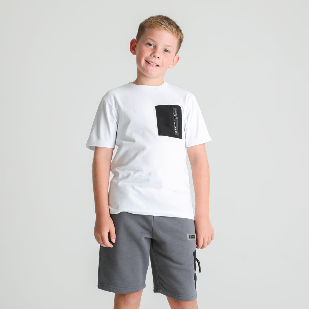 Boys Meta Tee | White