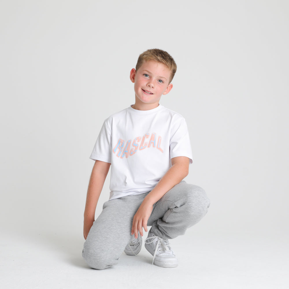 Boys Wave Tee | White