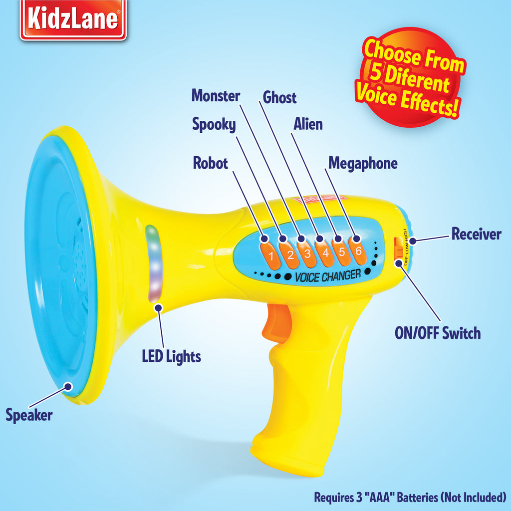 Multi Megaphone Kids Voice Changer Toys with Megaphone and Recording Function 