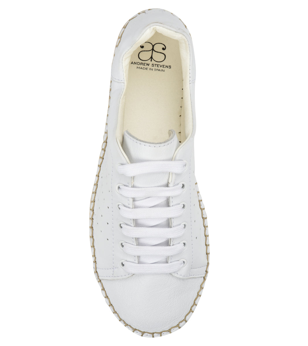 white Leather Espadrille Sneaker | Shop 
