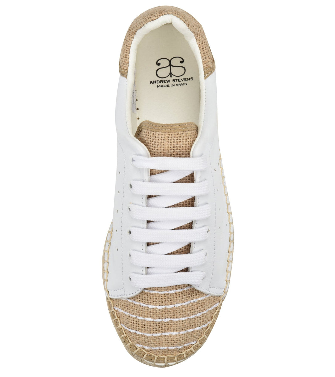 white leather espadrille sneakers