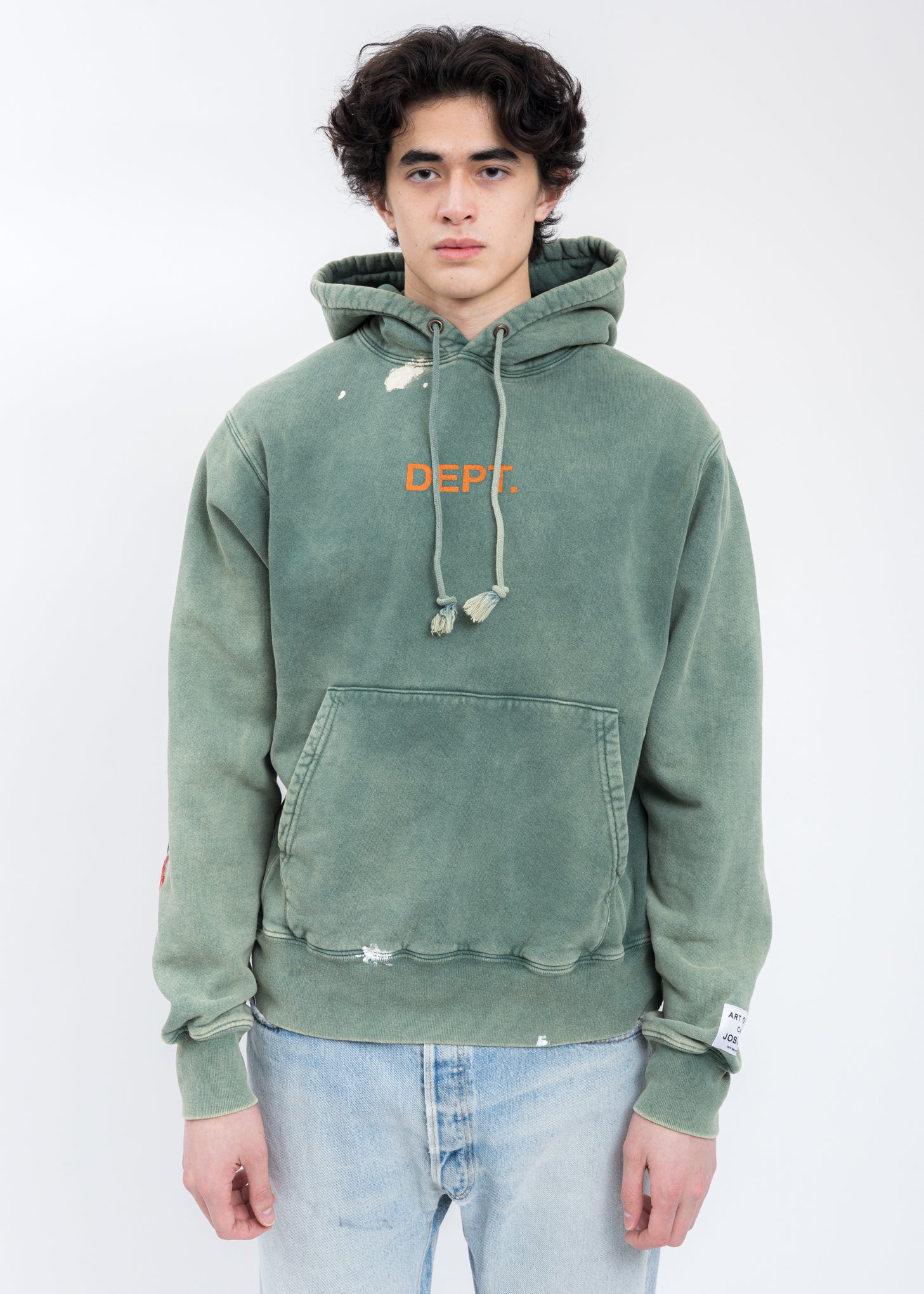 大きい割引 新品同様 GALLERY DEPT PAINTED SWEAT HOODIE L