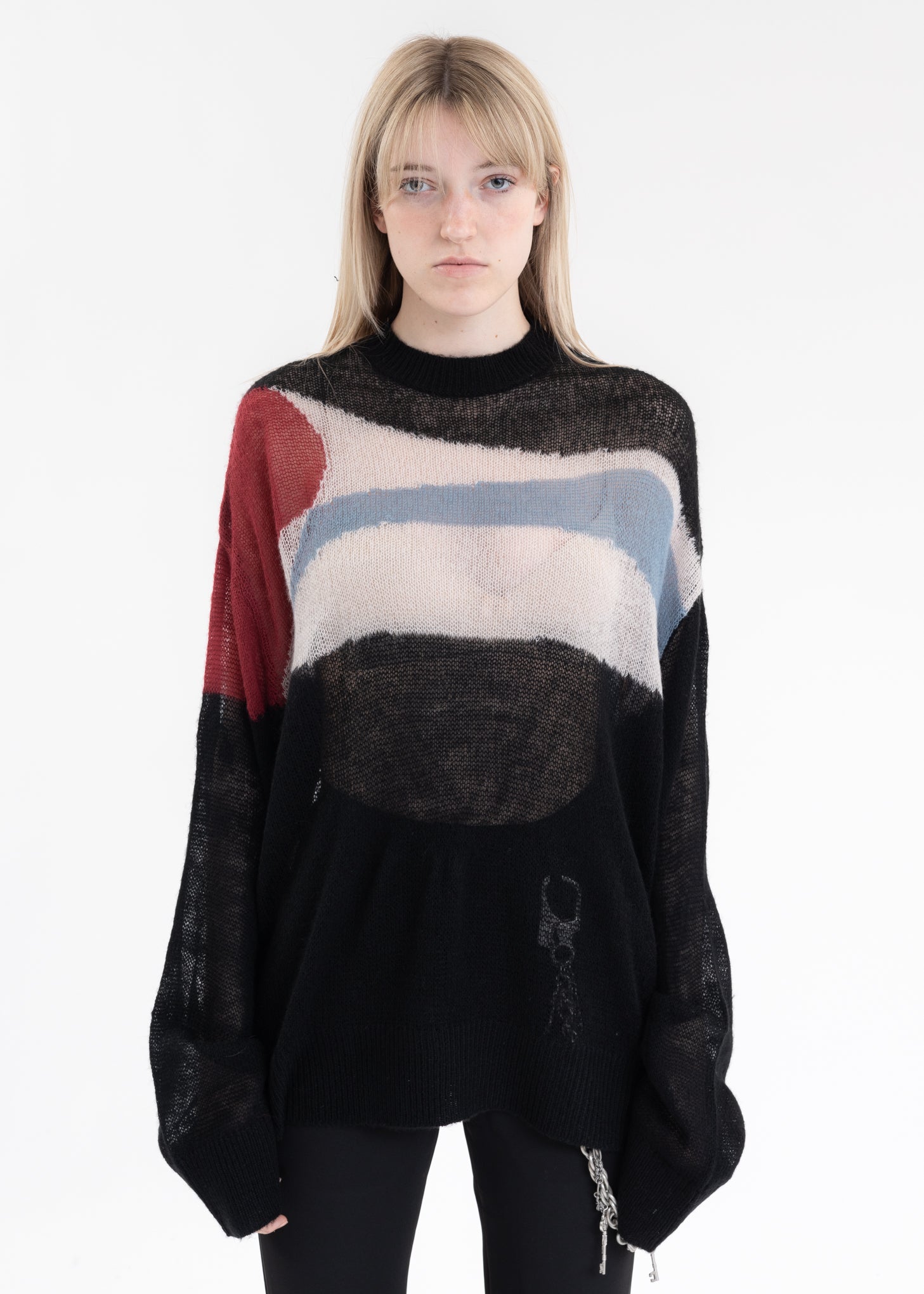 ELLIPSE PANELLED MOHAIR SWEATER www.drcarloslanger.com.br