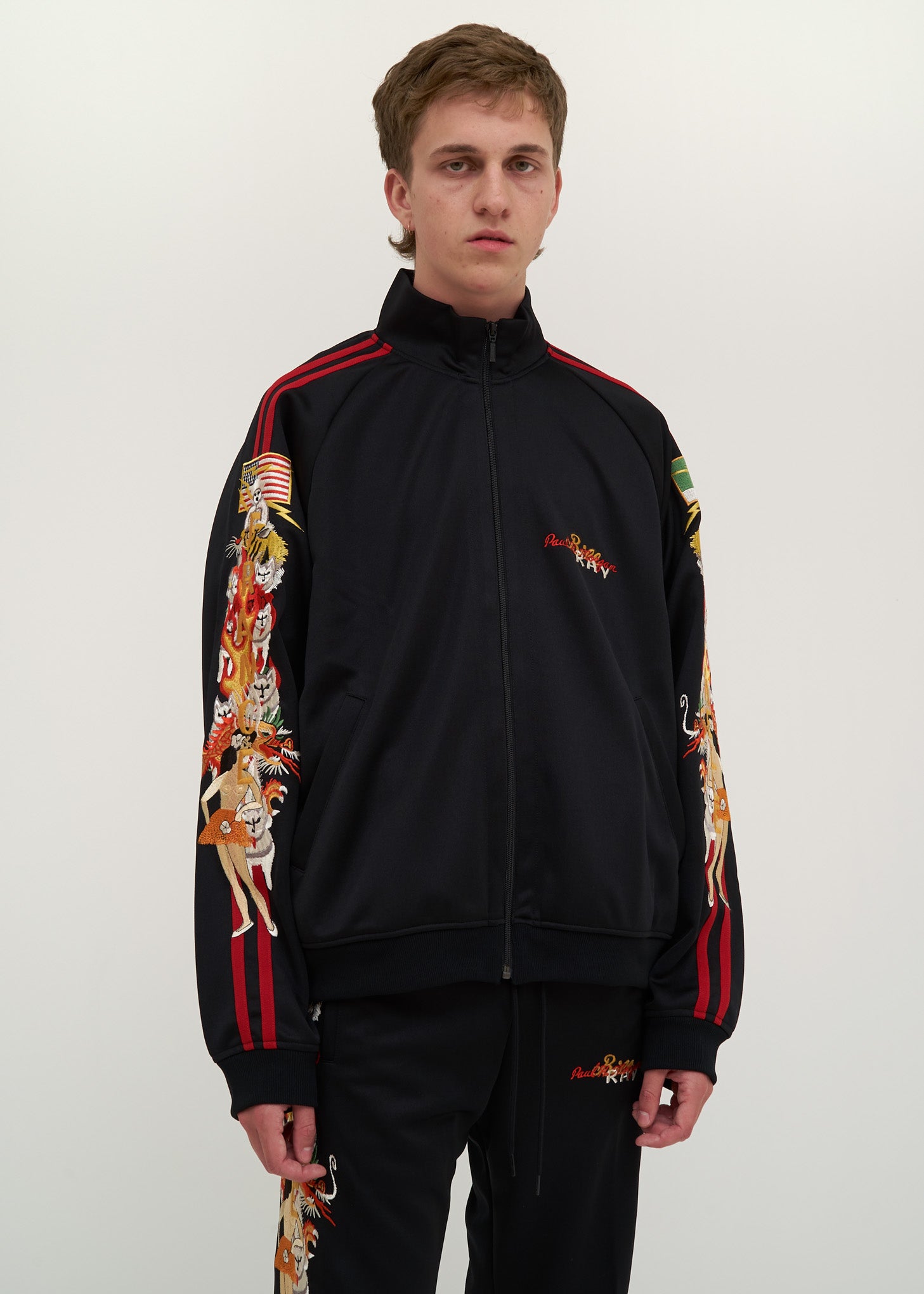 Sacaidoublet CHAOS EMBROIDERY TRACK JACKET