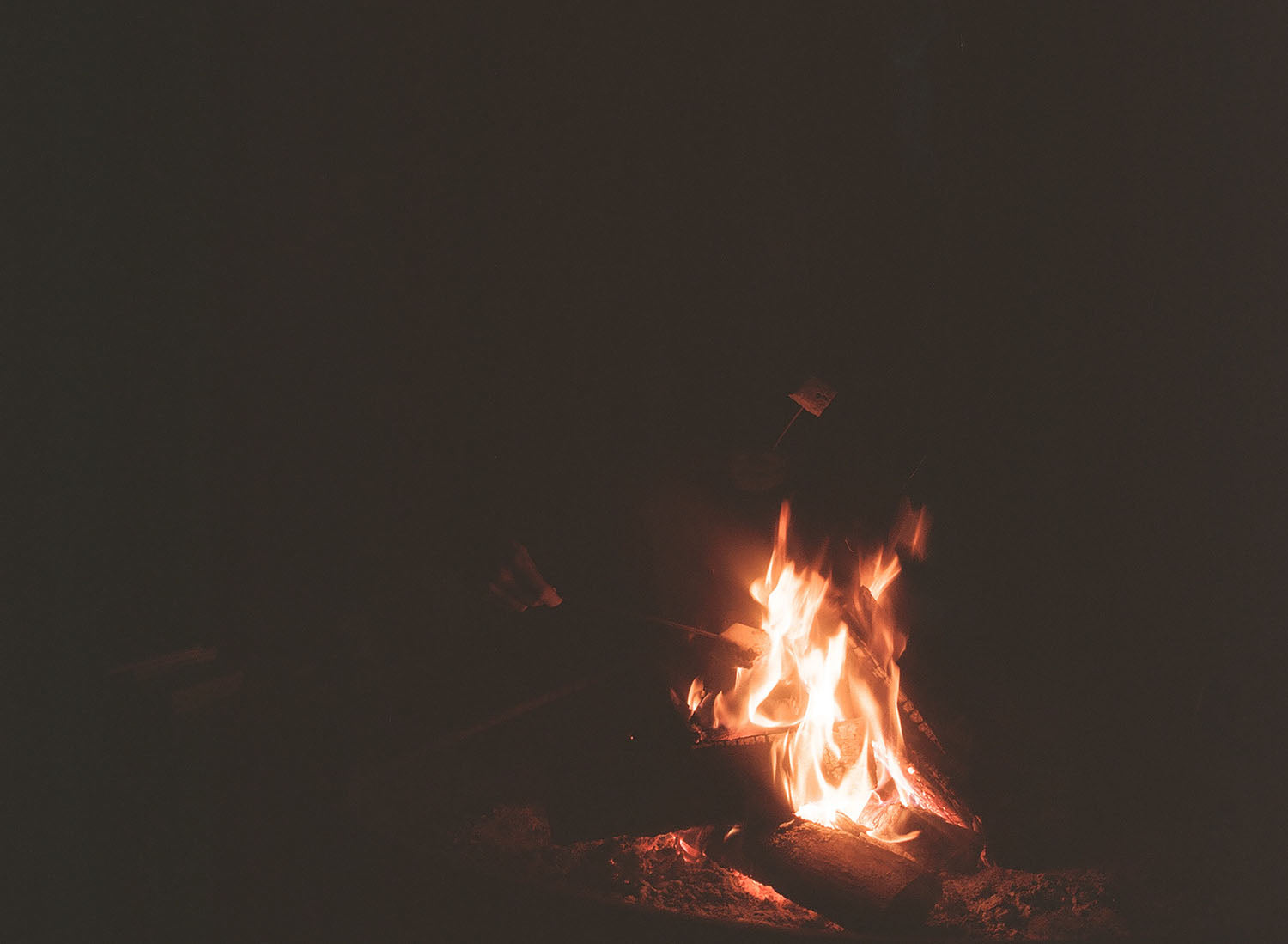 smores around the campfire