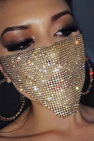 

Sequined Triangle Dazzling Face Mask