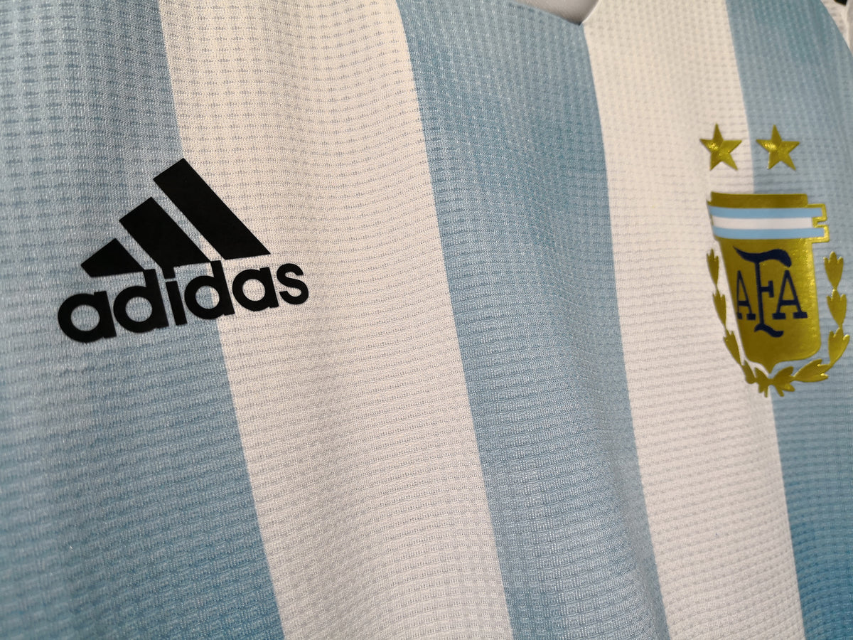 Argentina Men Home Kit World Cup 2018 Player Issue CLIMACHILL L Jersey