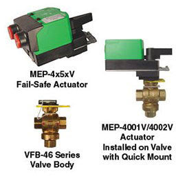 Valve: 1/2" 3W NPT, 4.3 CV, Proportional, Non-Failsafe