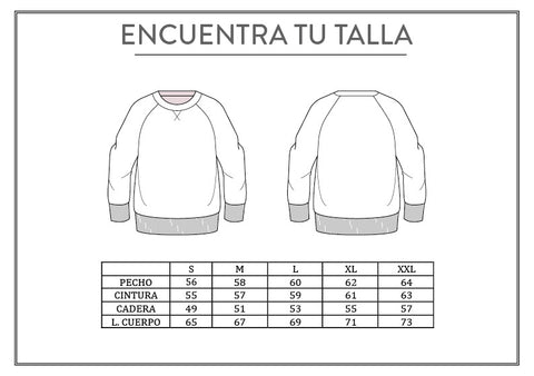 GUIA TALLAS SUDADERA