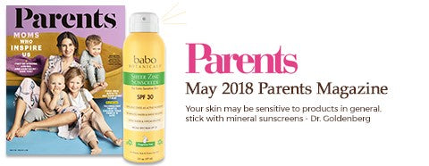 May 2018 Parents Magazine - Sheer Daily Zinc Sunscreen