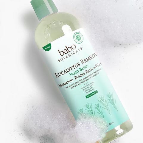 Babo Botanicals’s Eucalyptus Remedy™ Plant Based Shampoo, Bubble Bath and Wash