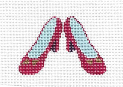 Canvas~RUBY SLIPPERS ~ WIZARD of OZ handpainted Needlepoint Canvas by Petei ~ P. Pony