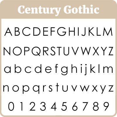 Century Gothic