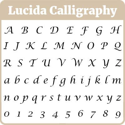 Lucida Calligraphy