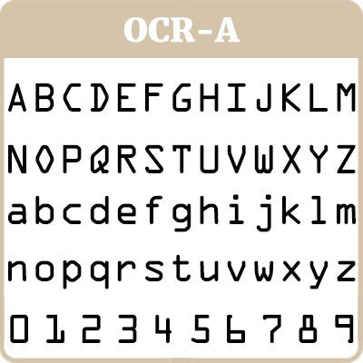  OCR-A 