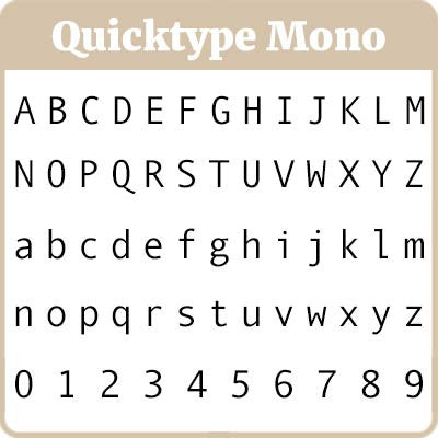 Quicktype Mono