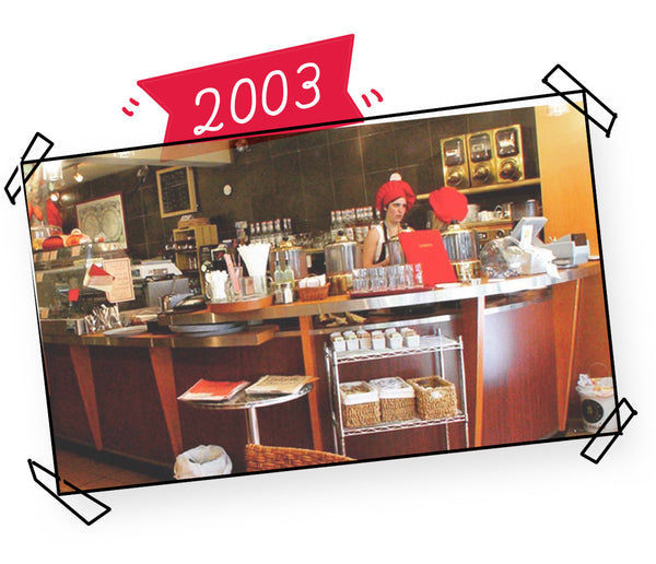 And so in 2003, when I was 22, I opened the first<br />chocolate bar in Quebec!