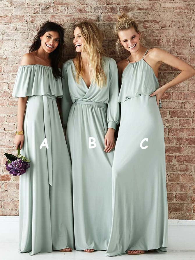 types of long gown