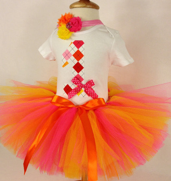 baby orange tutu skirt