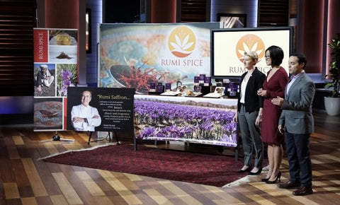 rumi spice on shark tank getting a deal from Mark Cuban pitching premium spices from afghanistan