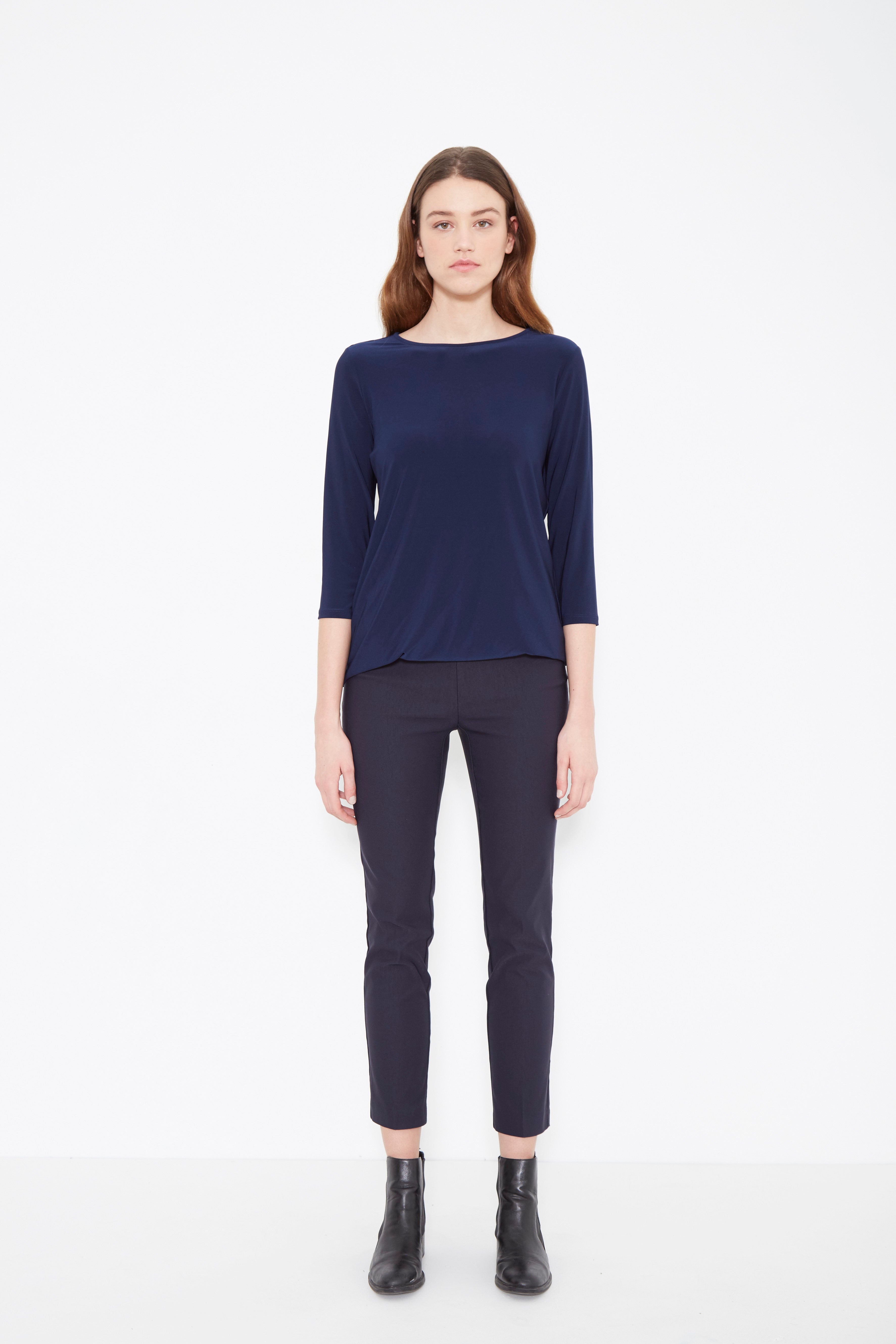 801 Ankle NAVY - - Pants - Lisette L Montreal Australia - The Rarity Group