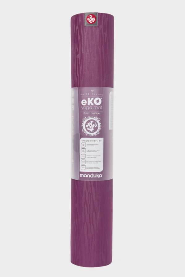 SEA YOGI // Acai Midnight Eko Yoga mat in 5mm by Manduka, standing